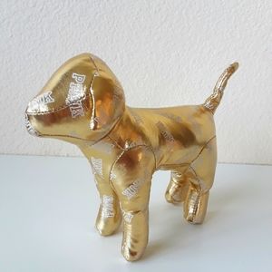 Victoria's Secret PINK Gold Dog Plush